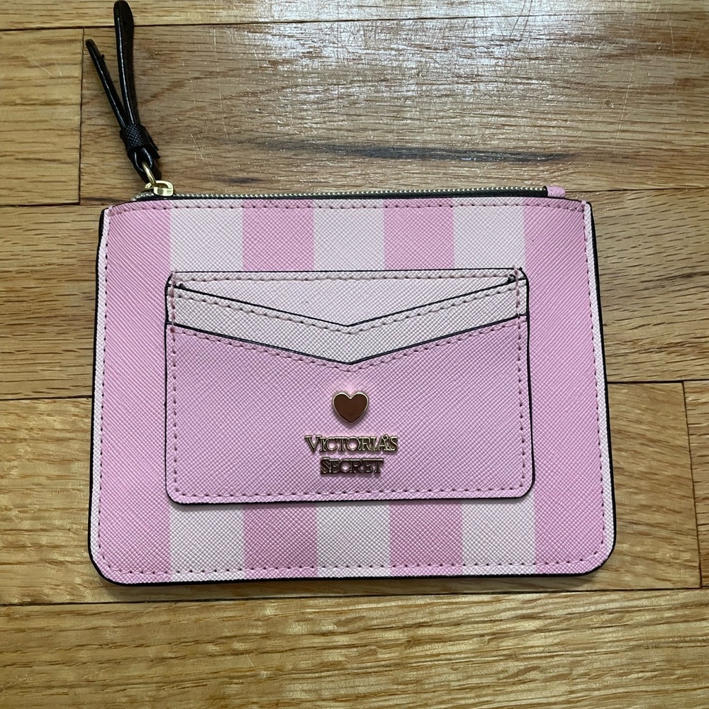 Victoria's Secret Pink Striped Card Holder